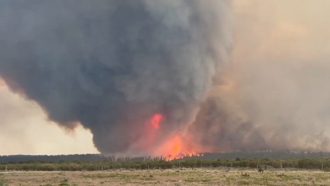 Watch: Moment Utah wildfire turns into huge fire vortex